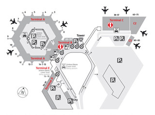 Cartina del terminale e aeroporto Berlino Tegel (TXL)